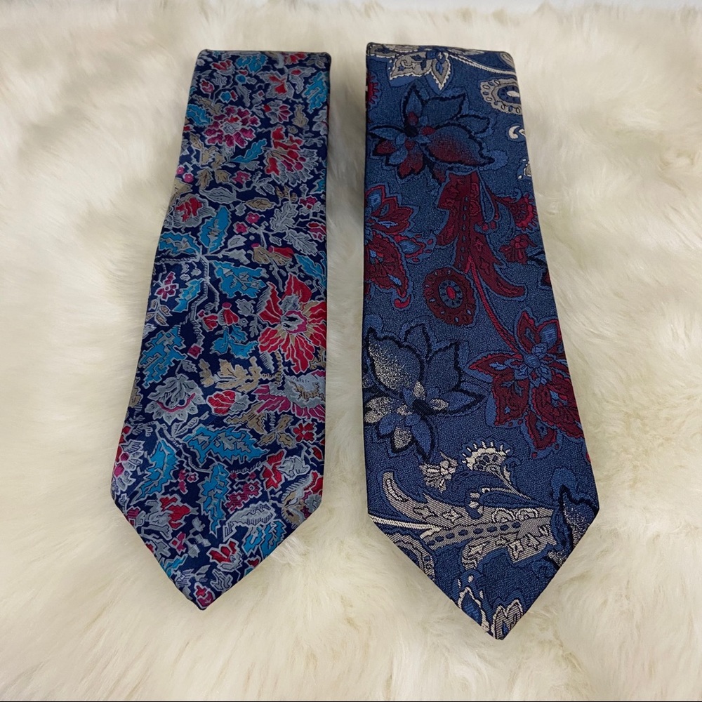 Calvin Klein & Oscar De La Renta Silk Tie Bundle